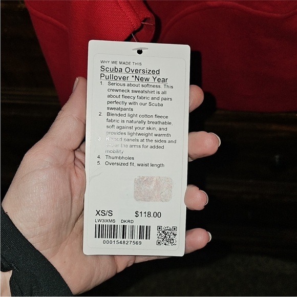 Lululemon Nwts Scuba Oversized Pullover New Year Sz XS/S - Picture 11 of 12